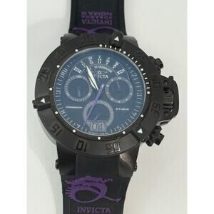 Invicta Men's Subaqua Noma III Swiss Chronograph Silicone Black Dial Watch 10190